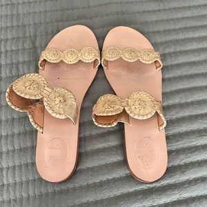 Jack Rogers Lauren Sandal Platinum